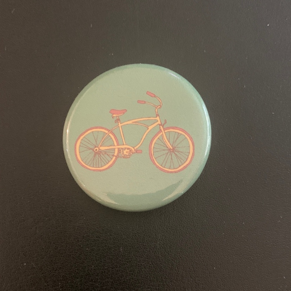 Green Bicycle Pin
